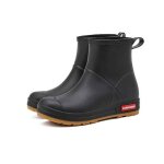 Bottes unisexeeu 36 - 44 semi - hautes bottes de pluie femme imperm�ablesbottes femme de jardinage �l�gantes ...