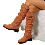 Bottes - vitata - orange - talon carré - hauteur 4 cm - femme Bottes - vitata - orange - talon carré - hauteur 4 cm - femme