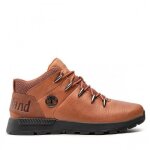 Bottines pour adulte timberland sprint tre en cuir marron  lacets et talon plat de 3 cm