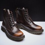 Bottine - boots homme rsistantes  lusure - blkg - xz3076 - marron - cuir artificiel - chaussures hiver ...