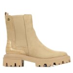 Bottines chelsea vanessa wu greta - femme - beige - talon large 55cm - plateforme 35cm
