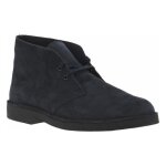 Bottines - clarks - bleu marine - cuir - lacets plats - talon plat