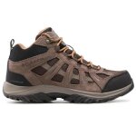 Bottine columbia redmond iii mid waterproof pour homme - marron - textile - lacets