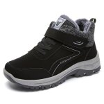 Bottines en coton - vitata - modle hiver - plates - noir - chaussures confortables pour femmes