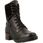 Bottines courtes sans lacet  talons carrs pour femmes - xi3087 - noir
