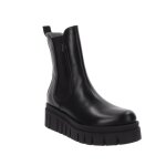 Bottines en cuir pour femme - nerogiardini - talon carr 5cm - lacets - noir