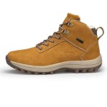 Bottines en cuir pour hommes - chaussures de neige chaudes et résistantes - marron - À lacets Bottines en cuir pour hommes - chaussures de neige chaudes et résistantes - marron - À lacets