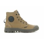 Bottines en cuir palladium pampa hi supply - bone brown - 44