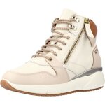 Bottine en cuir sella - pikolinos - blanc - femme - talon compens - semelle extra lgre