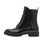 Bottine cuir tamaris - noir croco