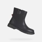Bottine enfant - geox - eclair - noir - zip - confortable et respirante