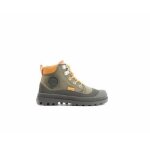 Bottines enfant palladium pampa hi cuff hkr wp - vert - olive night - m - homme