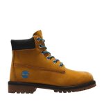 Bottines enfant timberland premium 6 inch - marron - cuir - lacets - haute Bottines enfant timberland premium 6 inch - marron - cuir - lacets - haute