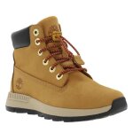 Bottines en cuir nubuck beige miel  semelle crante et  lacets  stoppeur