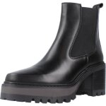 Bottine femme alpe 129183 noir - boots avec semelle en gomme et talon de 7 cm