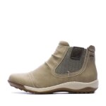 Bottines femme beige - relife jilspray - fermeture clair - talon plat - doublure intrieure chaude