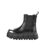 Bottines femme - buffalo - ava chelsea lo - vegan box - semelle en mousse � m�moire de forme - noir - ...