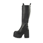 Bottines femme buffalo killah lace up hi - vegan nappa - noir - 40