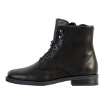 Bottines femme - clarks - memi lace - cuir noir - fermeture  lacets et zip - talon large