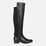 Bottines femme geox d felicity en cuir noir - style quitation confortable