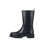 Bottines femme geox iridea - cuir noir - a �lastique - hauteur de la tige moyenne