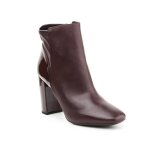 Bottines femme - geox - d nsymphony hc - bordeaux - marron - lacets - moyenne - carr - 5 - cuir