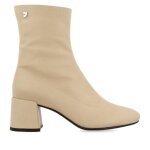 Bottines femme - gioseppo - artas - blanc - cuir de vache - semelle en caoutchouc