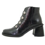 Bottine femme - jose saenz - cuir noir - talon large 6cm - semelle amovible anti - glisse