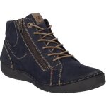 Bottines pour femmes - josef seibel fergey 67 - bleu - lacets - moyenne - cuir