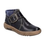 Bottines pour femmes - josef seibel - maren 25 - cuir - lacets - noir