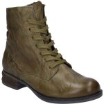 Bottines pour femmes - josef seibel - sanja 01 - cuir - lacets - talon plat
