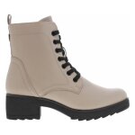 Bottines femme - marco tozzi - talon dcroch moyen - blanc ivoire - synthtique