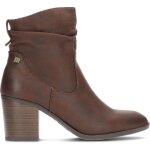 Bottines femme mtng 59501 miriana - marron - talon carr - tige froisse