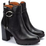 Bottines femme noires connelly - pikolinos - talon aiguille 9cm - cuir - fermeture zip