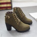 Bottines femme - nouvelle arrivee - marque de luxe - vert - talons hauts - grande plus taille 39