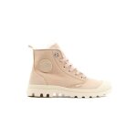 Bottines femme palladium pampa hi zip wl - nubuck et laine synthtique - warm sand - m - 38
