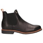 Bottines femme - panama jack - giordana igloo travelling b1 - cuir noir - talon plat - lacets