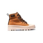 Bottines femme pepe jeans desert - marron - fermeture  lacets - talon 4cm