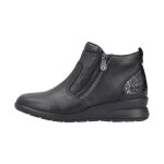 Bottines cuir rieker lugano - noir