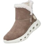 Bottines femme - rieker - m6050 - 64 - cuir beige - double tex - semelle amovible