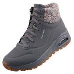 Bottines femme - skechers - uno rugged darling daze - gris - lacets - compens� haute