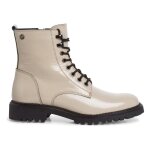 Bottines femme - tamaris - 2523429 - talon large - cuir vernis - beige