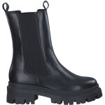 Bottines femme - tamaris - 2549841 - cuir - talon compens 5. 5cm - noir