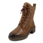 Bottine femme - tamaris ? marron ? lacets et zip