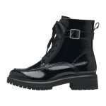 Bottines femme tamaris - talon plat - fermeture lacets - noir