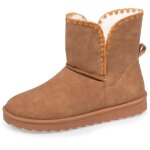 Isotoner bottines fourres lgres confortables semelle mousse  mmoire de forme camel femme