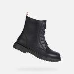 Bottines - geox - jr eclair - noir - lacets - respirantes et lgres