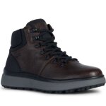 Bottines geox u36fzd 00047 c6009 marron chaussures homme - lacets - cuir