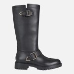 Bottines d hoara femme - geox - cuir - noir - style motard