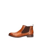 Bottines homme bugatti ref 63945 cognac - marron - homme - a lastique - basse - adulte - plat - cuir ...